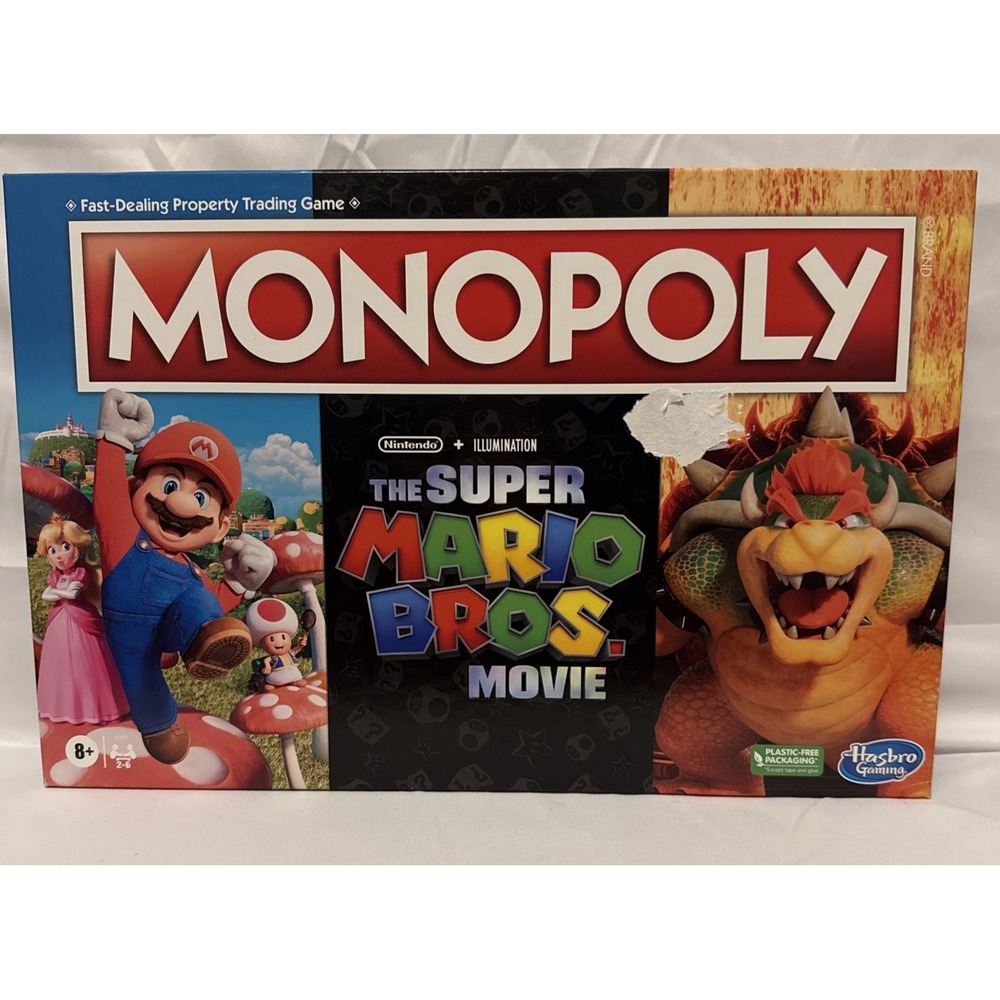 Hasbro Monopoly The Super Mario Bros Movie Edition Board Game Nintendo 2023